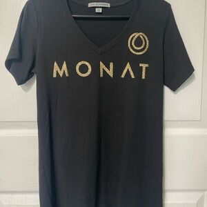 Port Authority Black Tee with Gold Accents